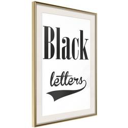 Arkiio Affisch Black Letters [Poster] 40x60 Poster